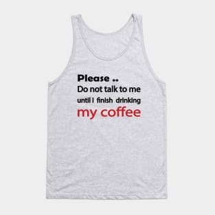 My Coffee Tank Top